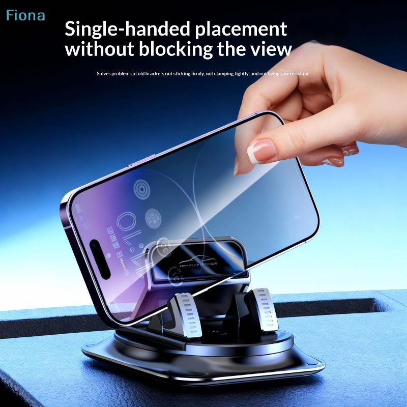 360° Draaibare Telefoonhouder voor Auto Dashboard, Antislip Siliconen Basis Auto-Klembare Mobiele Telefoonhouder
