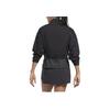 Reebok Half Zip Solid Color Stand Collar Short Sports Sweatshirt Women Sweatshirt Black HT4926