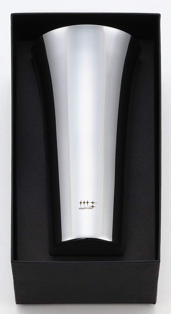 Yoshikawa Highball/Beer Tumbler, Silver, 435ml, 1 Piece, Polishing Syndicate, YJ1305