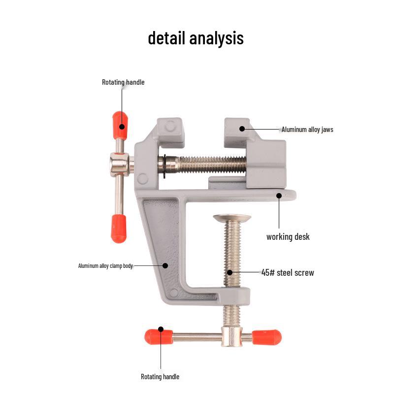 Aluminum Alloy Mini Bench Vise for DIY Tasks
