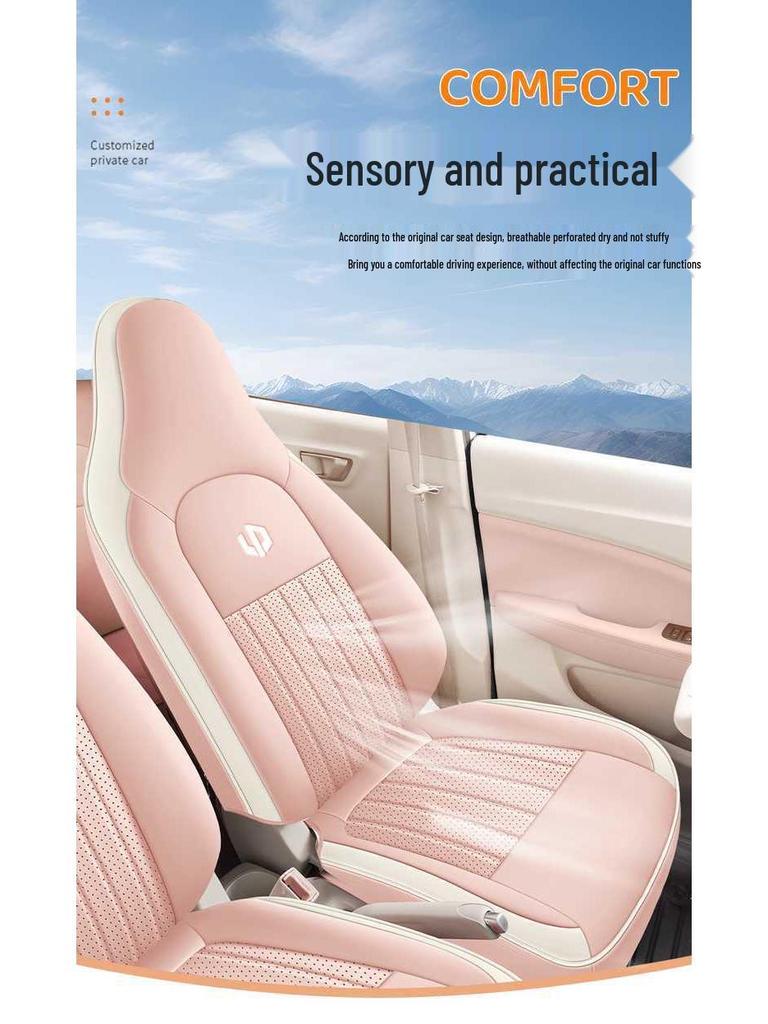 Leapmotor T03 2025 Autositzbezug - Light Enjoy Edition, Fun Share, Smart Enjoy, Ganzjahres-Vollabdeckungskissen