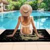 1PC Shadow Arts Beach Towel for Family Stuffs Friend Gifts Quick-Dry Sand Free For Bath Yoga Tourism Beach Camping Swimming GYM