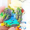 Phuket Island Landscape Fridge Magnet - 3D Thailand Souvenir Tropical Beach & Limestone Decor Unique Asian Gift Send To Friends