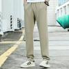 Men's Loose Fit Knitted Sweatpants - Straight Leg, Plus Size, Casual Trousers for Spring and Autumn