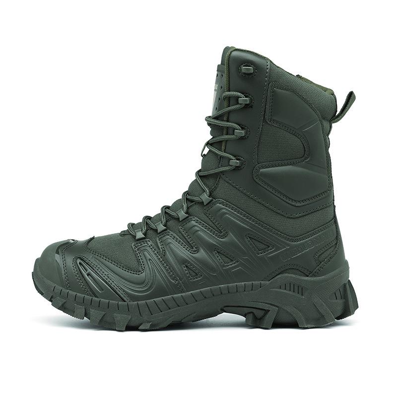 

Men s High-Top Outdoor Tactical Combat Boots: Non-Slip, Wear-Resistant, Ideal for Hiking and Training. 44