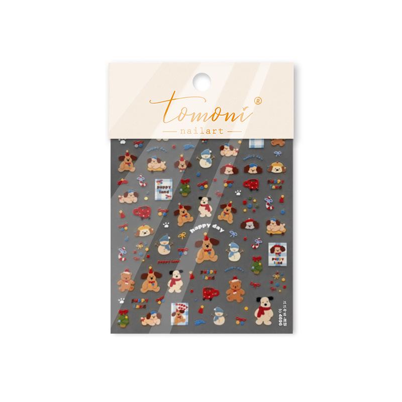 

Наклейки для ногтей детские Tomoni тонкие и прочные - Woof Woof Tribe смешанные стили, популярные японские канцтовары.