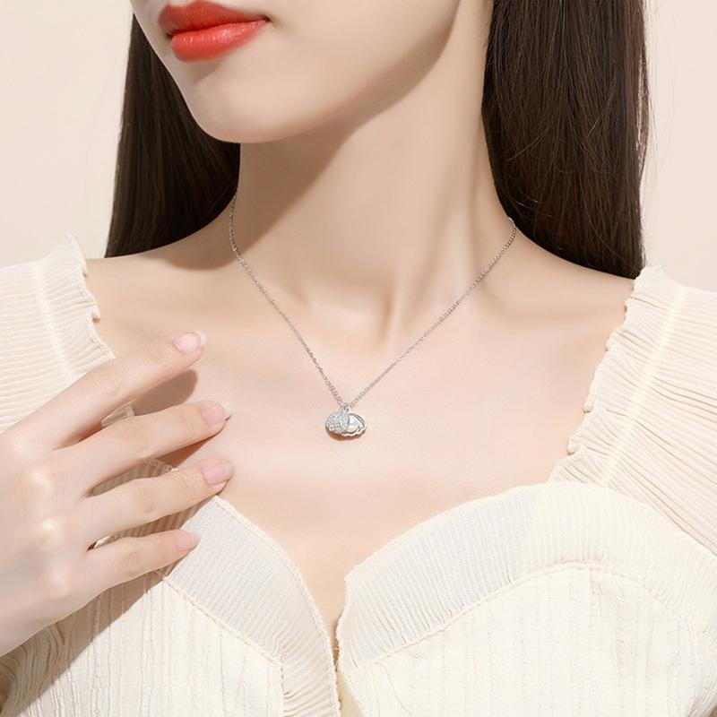 Fashion Choker Necklace Sea for Shell Pendant Necklace Gold Silver Chain Necklace for Women Mermaid Valentine Necklace