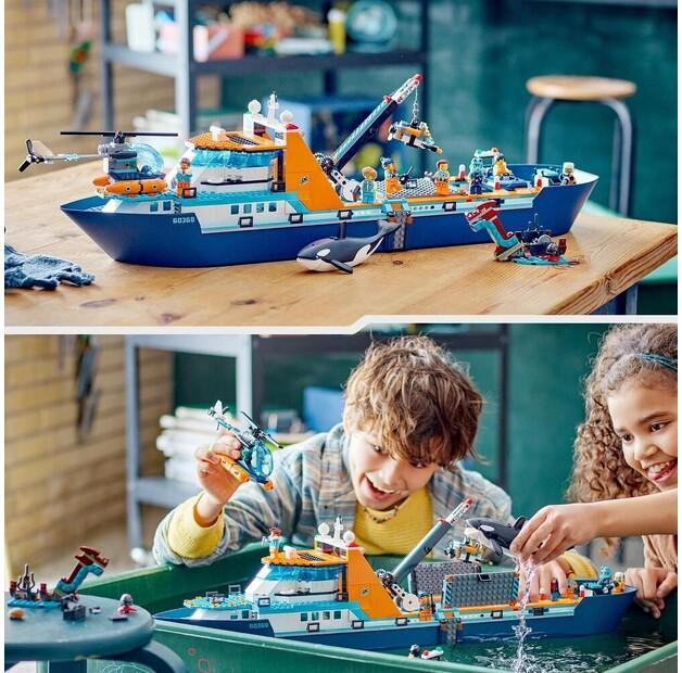 LEGO City 60368 Лодка исследователя Арктики