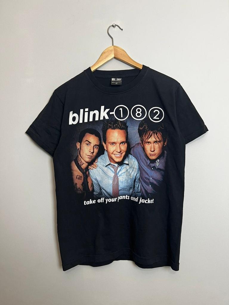 Seltenes Vintage 00er Y2K Blink 182 Crappy Rock Band T-Shirt Unisex T-Shirt
