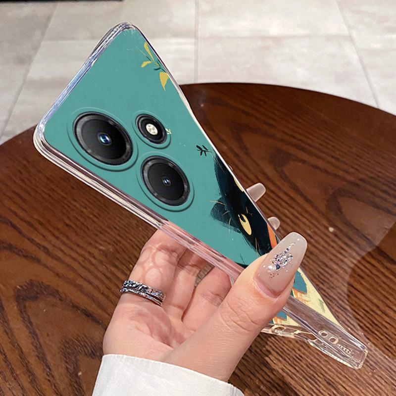 For Infinix Hot 30i 30 Play NFC Hot30 4G 5G Fundas Clear Silicone Soft TPU Jelly Back Cover Cute Rabbit Cat Dinasaur Phone Case