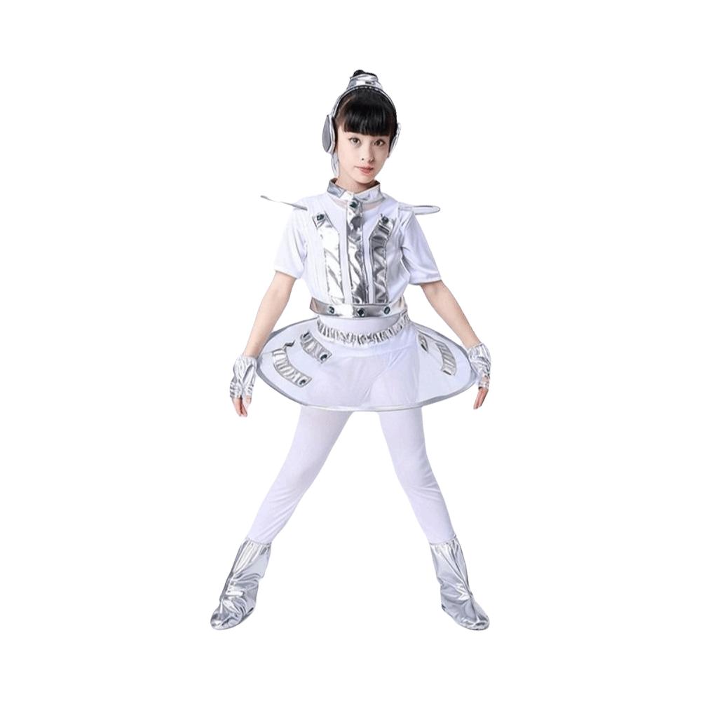 Future Style Space Astronaut Costume Halloween Children Spaceman Costume Cute Robot Costume Party