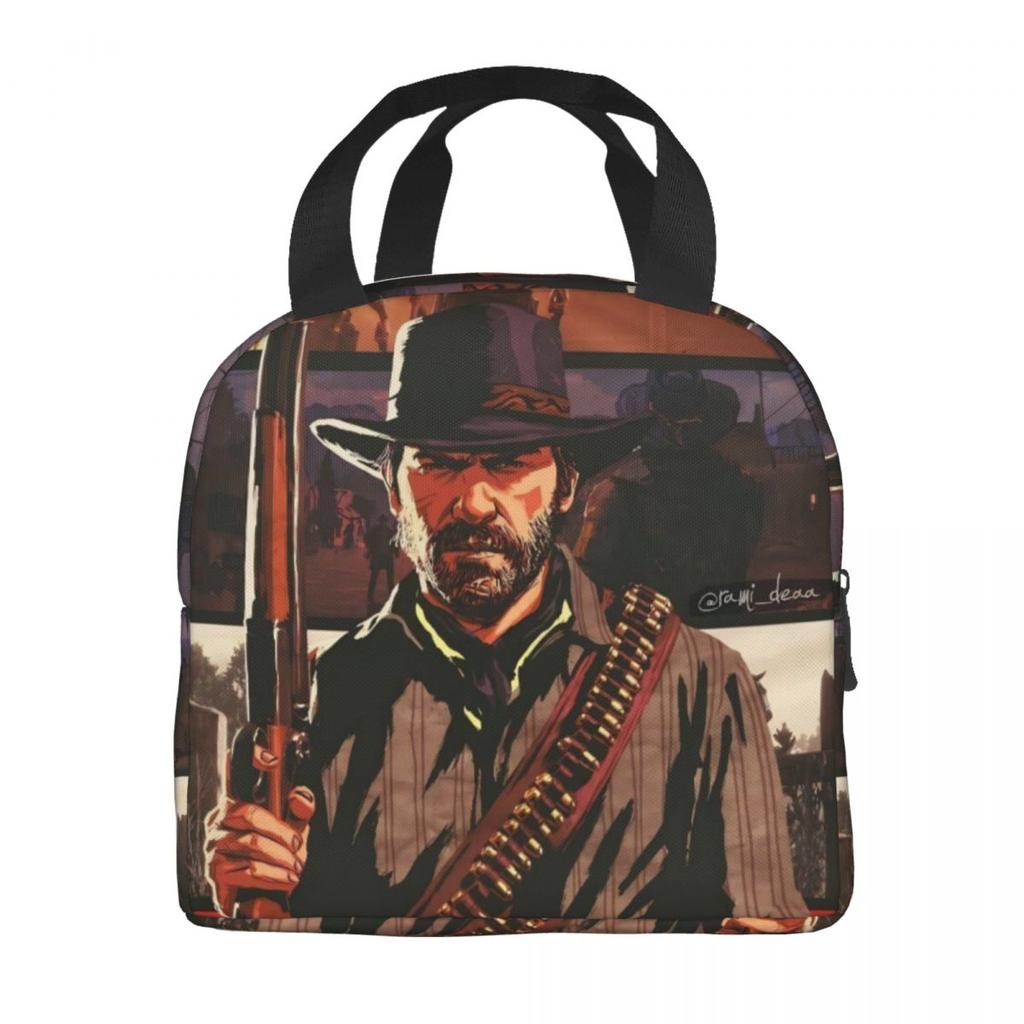Arthur Morgan Thermal Insulated Lunch Bags for Picnic Portable Bento Box Thermal Cooler Lunch Boxes