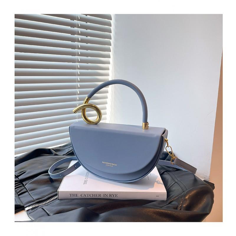 High-end Niche Handbag Box Bag Women s Fashionable All-match Saddle Temperament Light Luxurious One-shoulder Cross-body 25x7x13cm