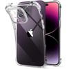 Plain Airbag Shockproof Transparent Silicone Case For iPhone 16 17 15 14 Plus 13 12 Mini 11 Pro Max 16e Ultra Thin Clear Cover