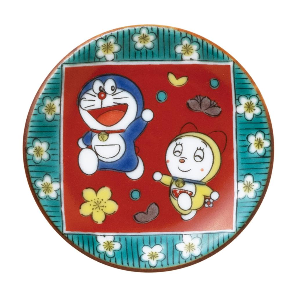 Kaneshotouki Kutani ware small bean different set of soy sauce Japanese microwave made in Japan 008770 "Doraemon" plate, plate, plate, approx. 6cm,