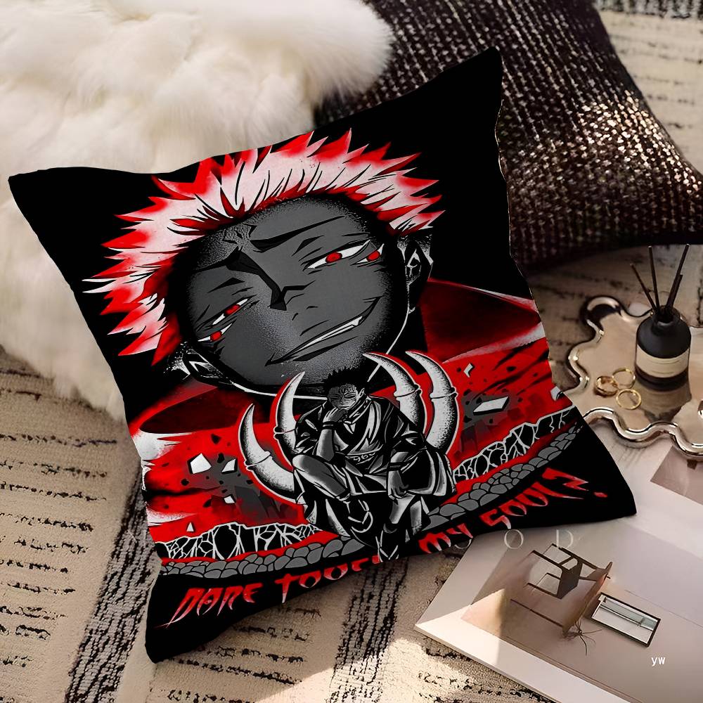 Yuji Itadori and Ryomen Sukuna Personalized Pillow Dust Cover Bedroom Kids Party Decoration Pillowcase Birthday Children Gift