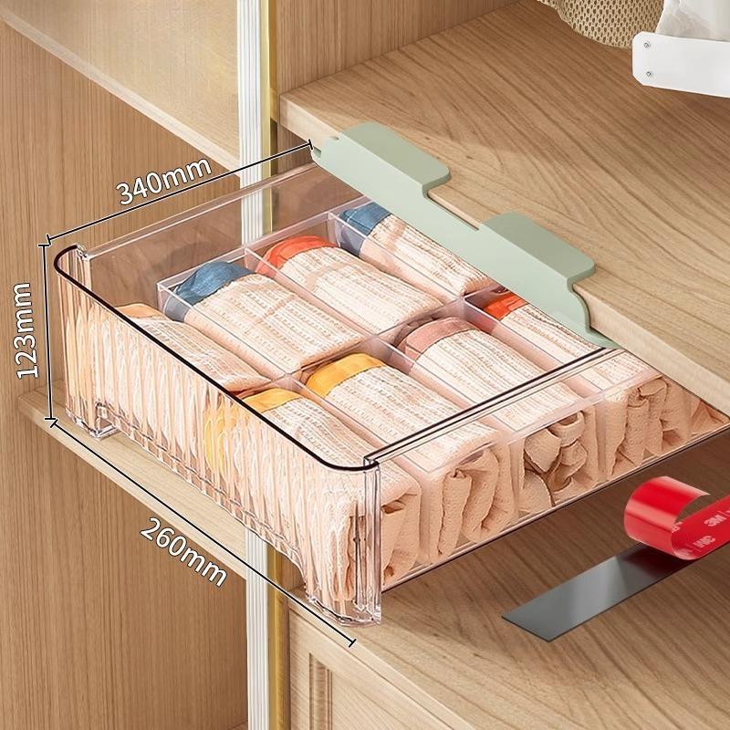 Clothing Storage Box Plastic Transparent Organization Box Household Drawer-Type Layered Storage Boxes Organize Accessories