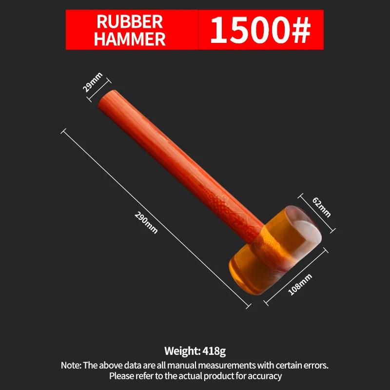 Multifunctional Rubber Hammer Professional Carpenter Floor Ceramic Tile Installation Fiberglass Hand Tools