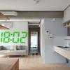 Projection Clock LED Luminous Word Numbers Clocks Electronic Projection Wall Digital Watch Bedroom Desktop Small Night Light