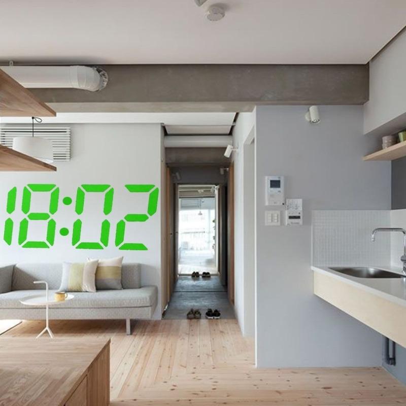 Projection Clock LED Luminous Word Numbers Clocks Electronic Projection Wall Digital Watch Bedroom Desktop Small Night Light