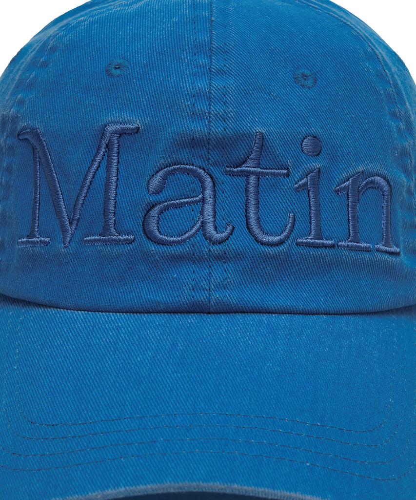 Mattengkim Matin Logo Washed Ball Cap In Blue