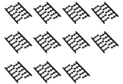 Greenmax N Gauge Knuckle Value Pack 110 Model Railroad 8900 Couplers, (Medium, Black, Pieces), Supplies,