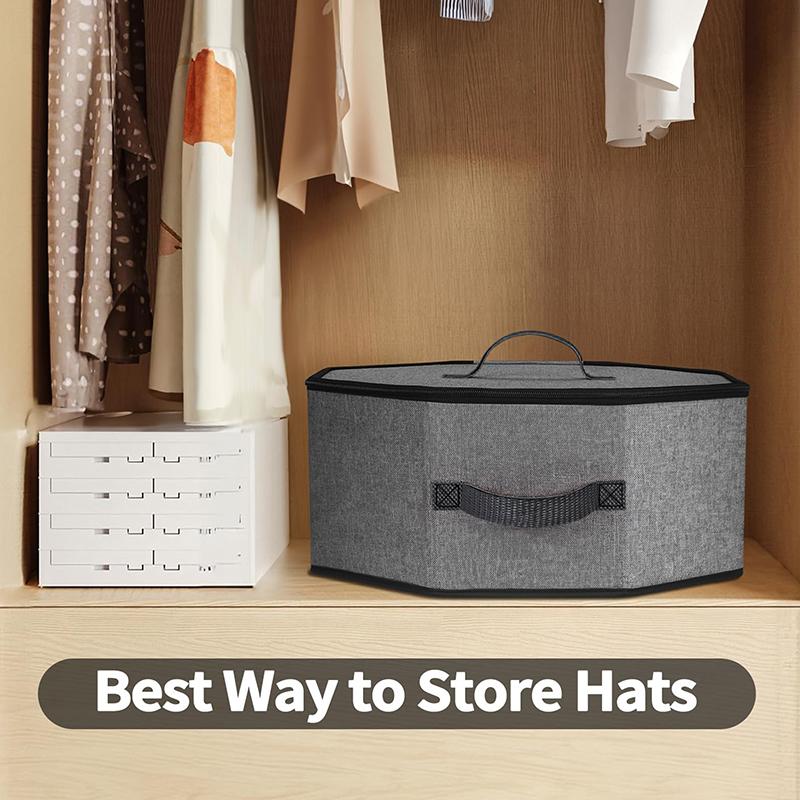 Adjustable Shoulder Strap Hat Case Deformation-Resistant Hat Box Portable Hat Storage Bag With Adjustable For Men For Hats