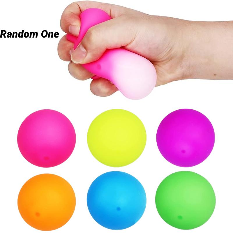 Flour Random 1ps Ball Color Mochi Squishy Toy Squeeze Stress Relief Antistress