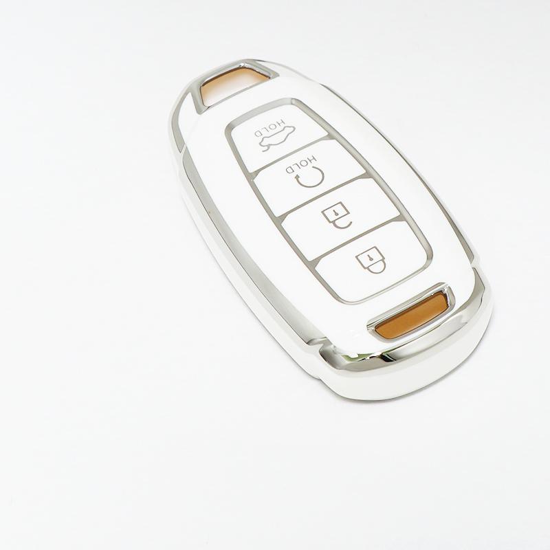 3/4/5 Buttons For Hyundai Encino Kona Solaris Azera Grandeur Elantra Santa I30 Ix35 Accent Fe Shell Fob Tpu Car Key Case Cover