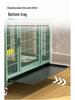 Medium & Large Dog Indoor Kennel with Full Square Tube Design and Built-in Toilet