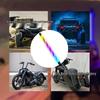 Mini Éclairage de Mât de Drapeau LED Iridescent avec Application & Télécommande pour Véhicules Tout-Terrain & Buggys de Plage