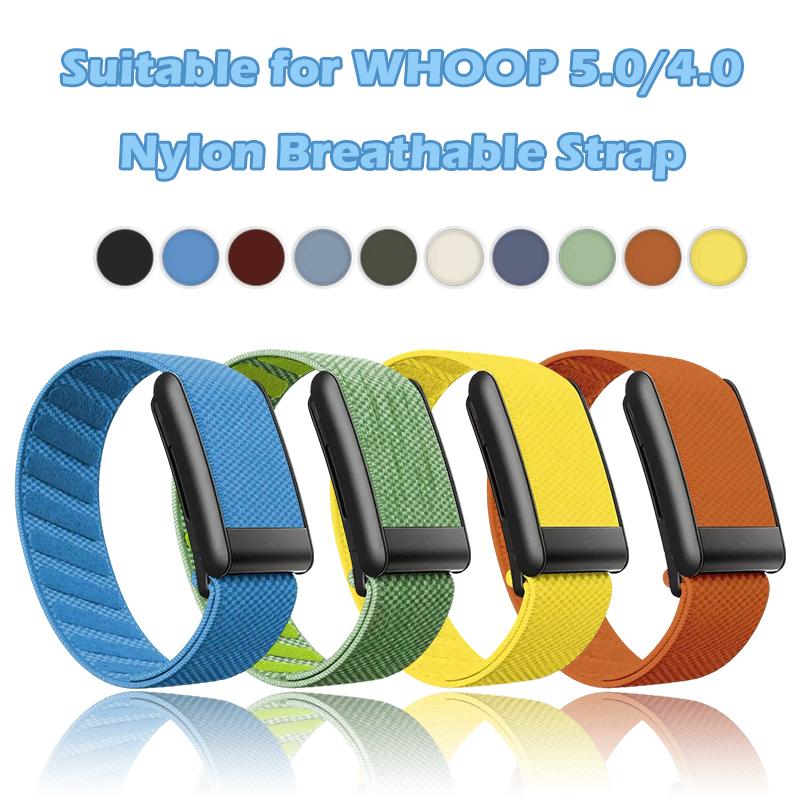 Whoop 5.0 için Dimili Naylon Kayış+ÇERÇEVE Kayışlar Whoop Band 5.0 4.0 Esnek Gerilebilir Spor Kayış Bileklik Saatler Whoop 4 5 için