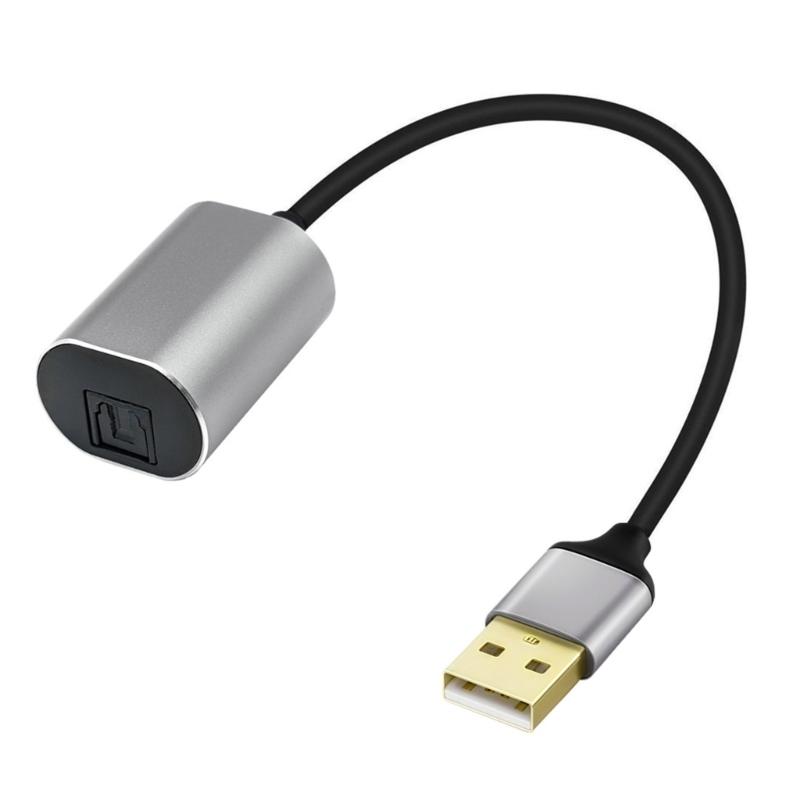 

USB A Male Digital Fiber Analog Sound Cable SPDIF Female Digital Sound Converter Cable for HDTV Multimedia Speaker 1