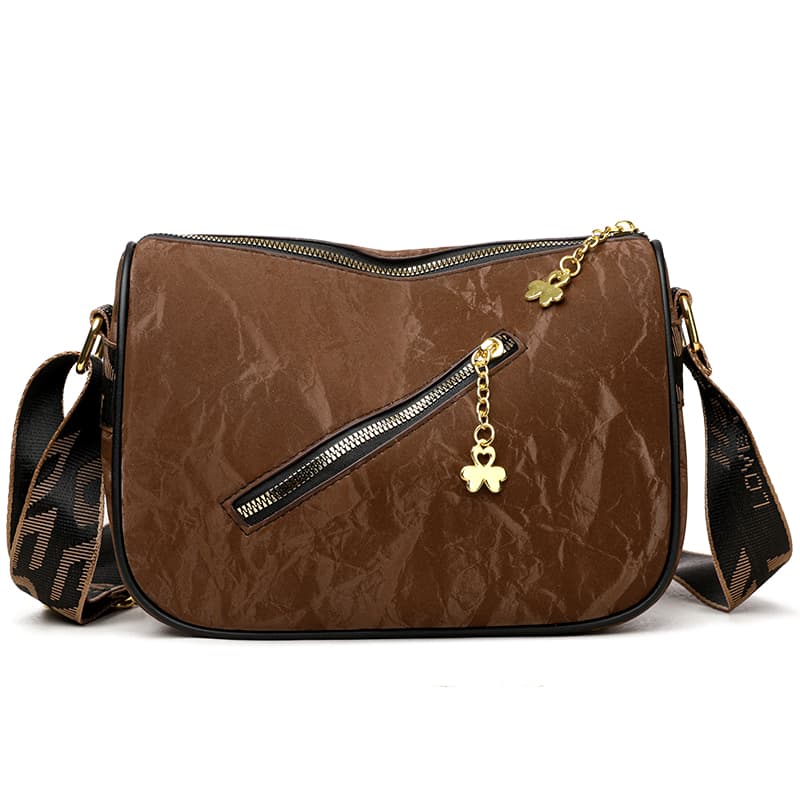 

Premium sense smudge versatile shoulder messenger bag срібний