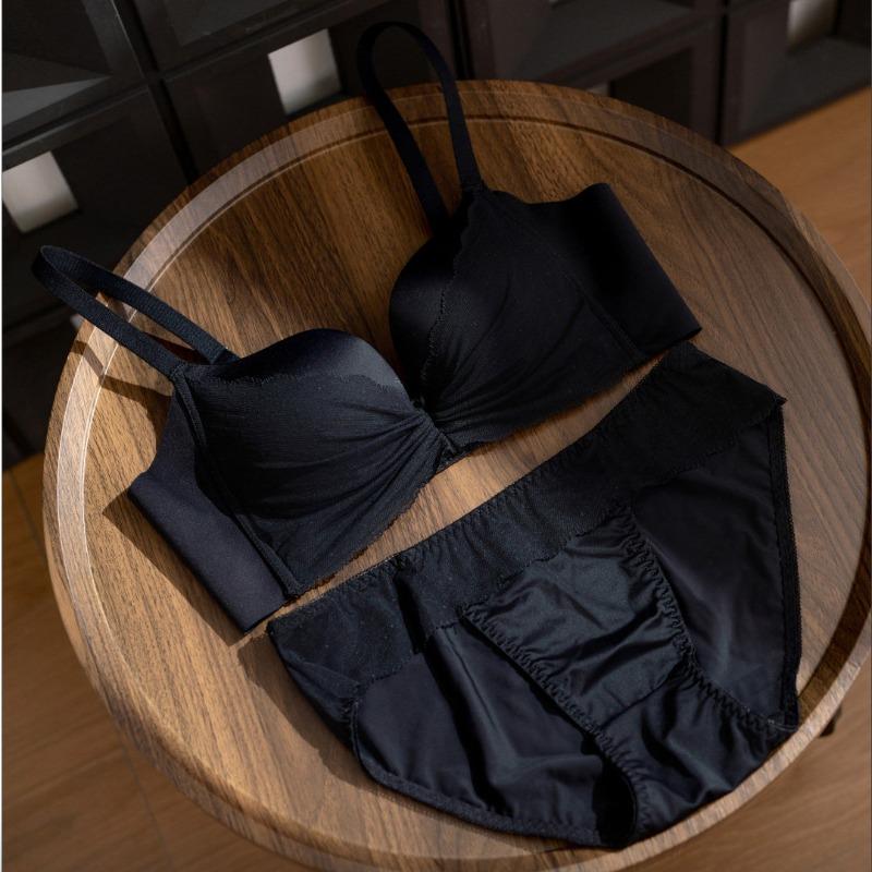 Ladies Small Bust Push Up Bra Comfort Wireless Padded Bra Gather Shaping Demi Cup Non Slip Anti-sag Seamless Lingerie UK Stock