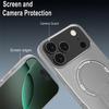 Protective Case - BOOLING - for iPhone 17 Pro - Silicone with Magnetic Circle and Stand - Grey