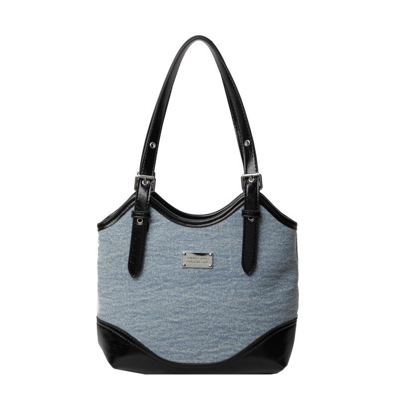 Fashion Portable Denim Bag Women's New Versatile Shoulder Bag Leisure Bag