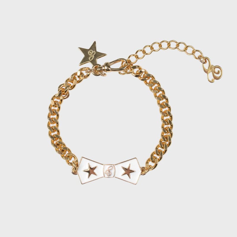 

Eireve BOW CHAIN BRACELET (CREAM) Cream White