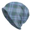 Sky Blue Outdoor Caps For Men Women Scottish Tartan Beanies Ski Caps Soft Bonnet Hats Skullies & Beanies Hat