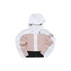 Color Block Loose Woven Jacket Women Jacket White T11W341702F-WT