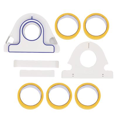 6Pcs Portable Masking Set 5 Rolls 25mm Tape and Manual Masking Paint Tape Dispenser Set for Window Door Cabinet