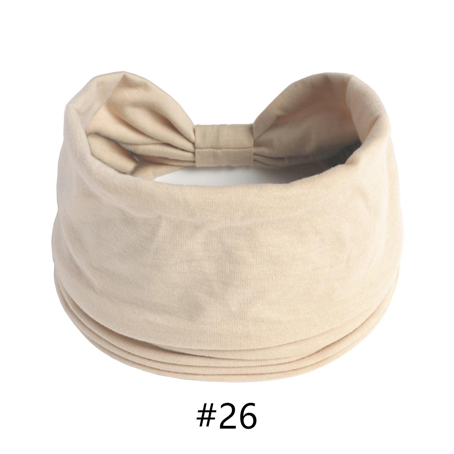 

Тюрбан для голови Одноколірні вузли Широкі пов язки для жінок М які бавовняні спортивні еластичні гумки для волосся Аксесуари Бандана для йоги Бандаж