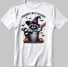 Lustiges Halloween Waschbär T-Shirt: Trick Or Trashy Vintage-Stil V066
