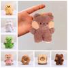 Bread Head Bear Bread Bear Plush Keychain Yellow Chicken Frog Cartoon Plush Pendant  Jewelry Gift