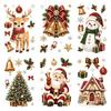 Window Cling Christmas Electrostatic Stickers Multicolor Window Decals  Christmas Decor
