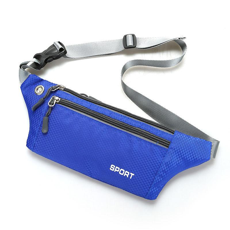WTEMPO Outdoor Waterproof Mobile Phone Portable Waist Bags Solid Color Sports Night Running Cycling Zipper Lightweight Waist Packs