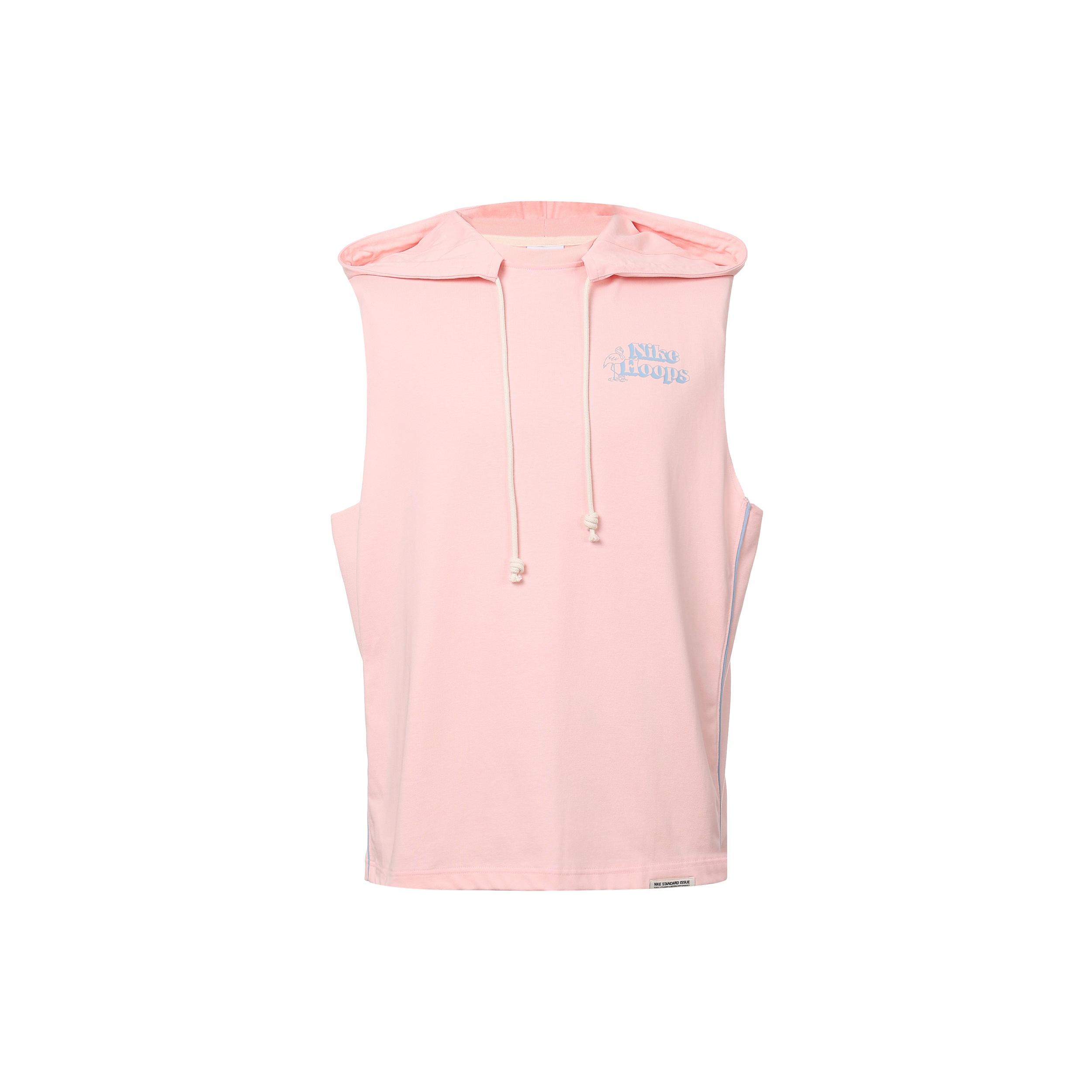 Nike Dri-FIT Standard Issue Solid Color Sleeveless hooded Vest Large Pink Men s DH7442-610 XL