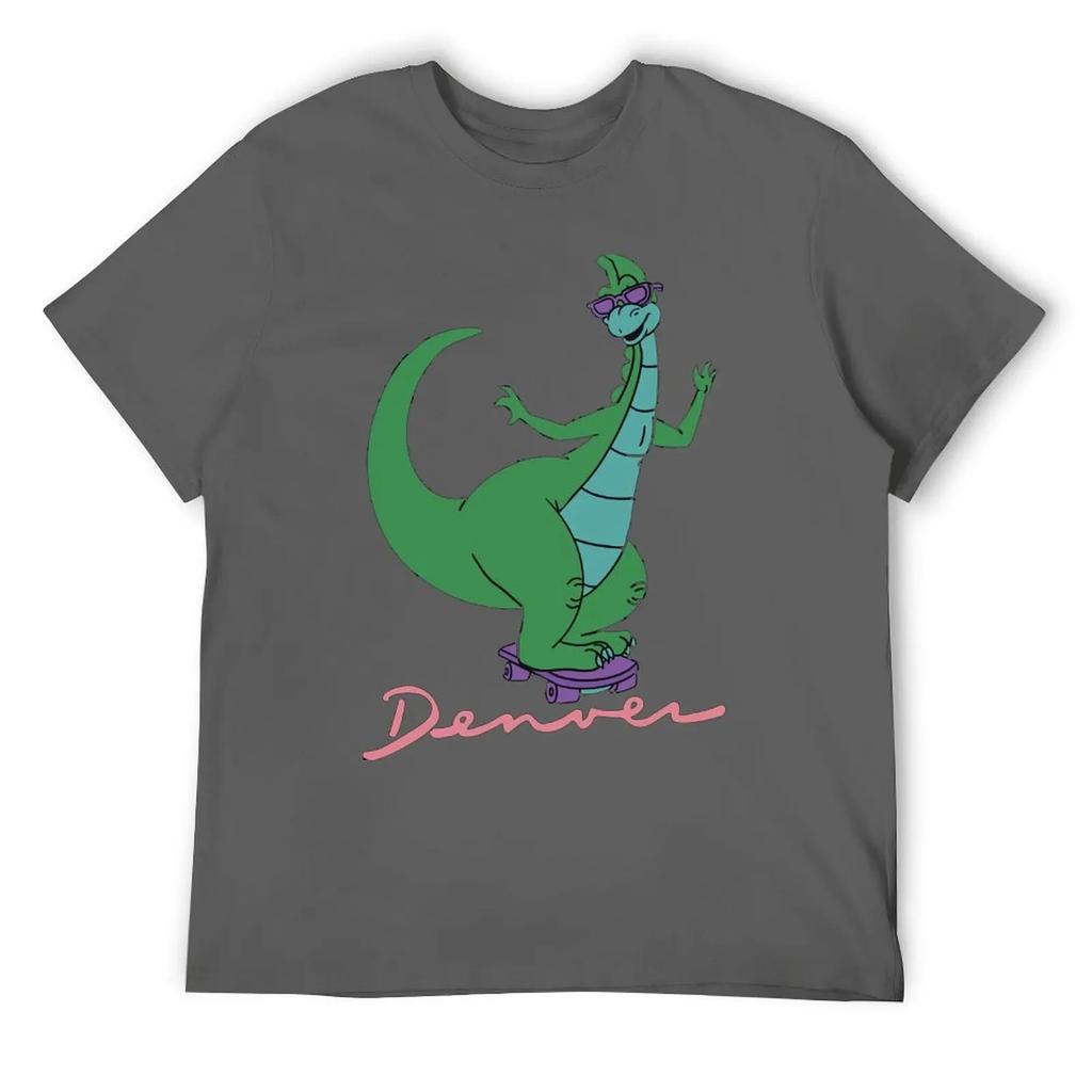 Denver The Last Dinosaur Mouse Pad For Sa T-shirt Harajuku Sport Top Tee Funny Graphic Travel Graphic USA Size