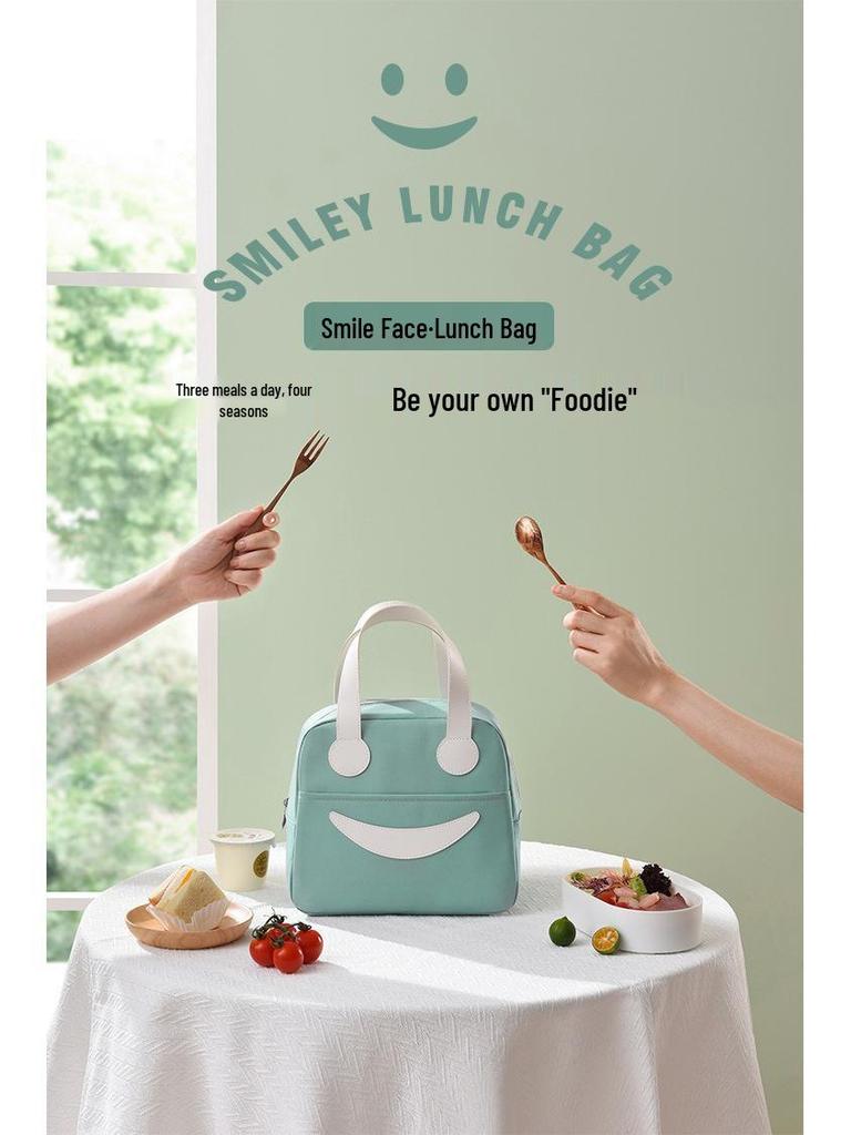 Durable Insulated Lunch Bag: Cute, Simple, Thickened Design for Outdoor and Work Commute