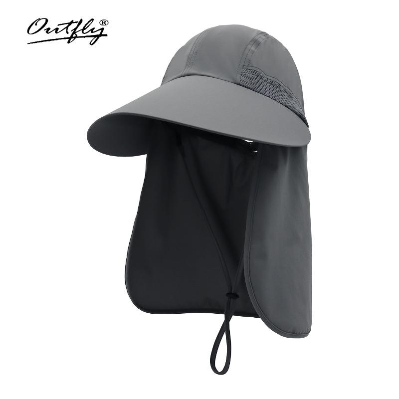 New summer all-round sun protection hat, climbing hat bucket hat, sun hat, men's and women's face kini mask, fishing hat